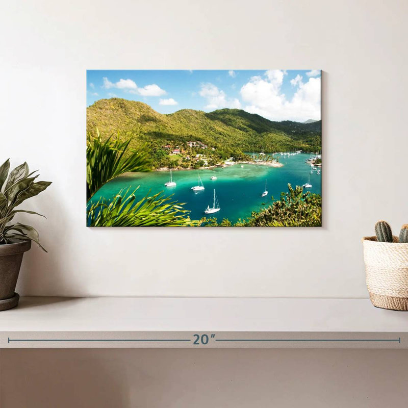 Gillard Marigot Bay, Sainte-Lucie, H 8 po x l 12 po