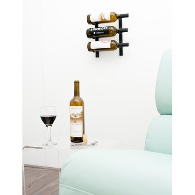 W Series Wall Mounted 3 Bottle Wine Rack