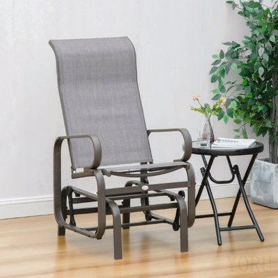 Gliding Chair Gliding Lounger Chair, Single Rocker