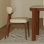 Ash wood solid wood rectangular dining table set