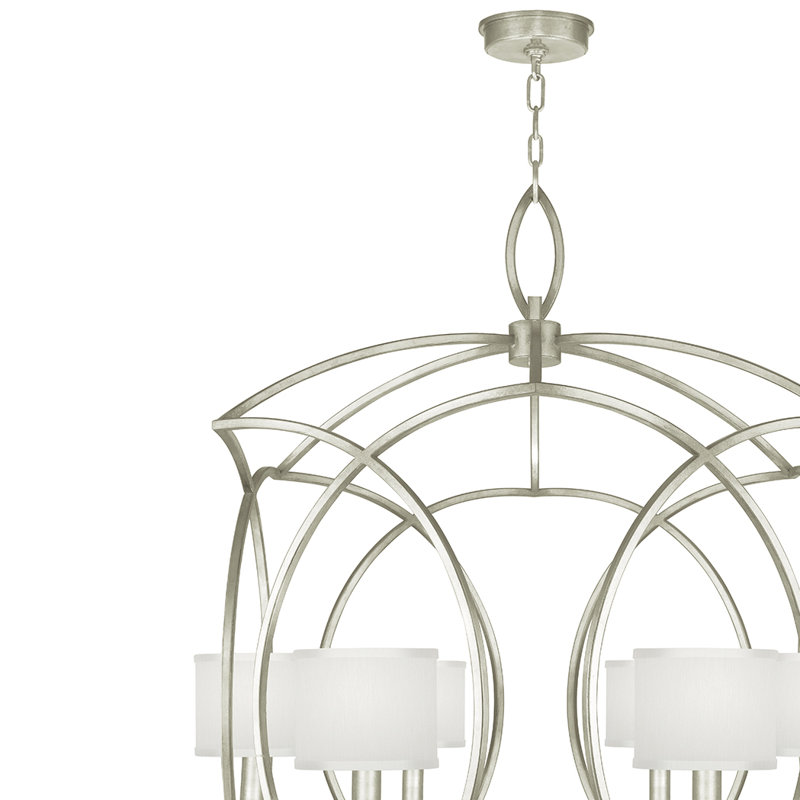 Cienfuegos 6 - Light Chandelier, No, 36" H x 30.5" W x 30.5" D, Silver