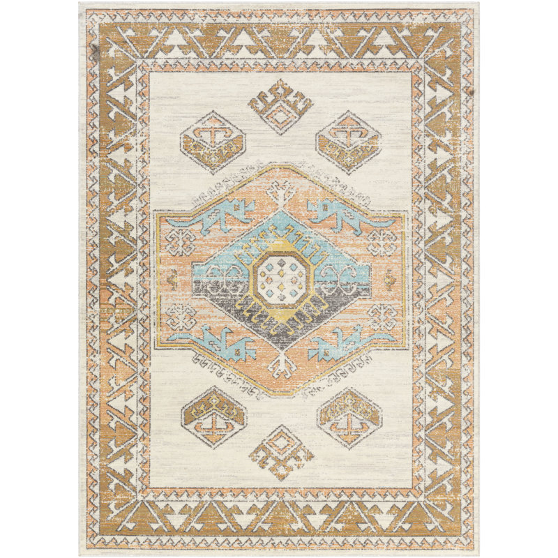 Tapis tissé à la machine Epps Southwestern, Rectangle 5 pi 3 po x 7 pi 3 po
