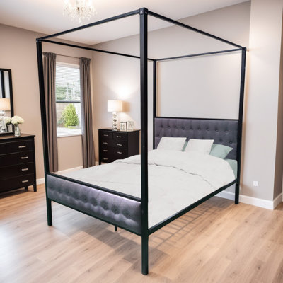 Lola UK Double - DE 135 X 190 Cm Metal Bed