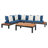 Thalia Acacia 5 - Person Patio Conversation Set with Cushions