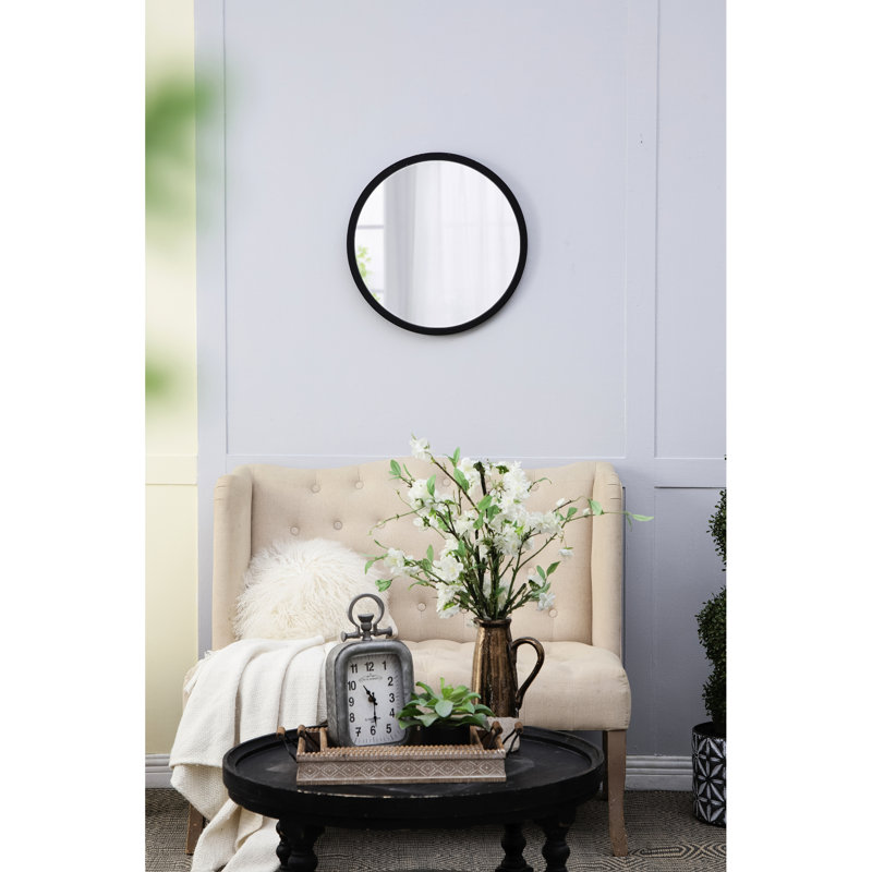 Miroir mural 20 po X, Noir