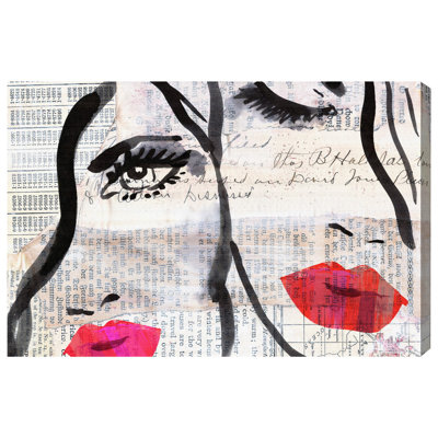 People and Portraits Sister by Oliver Gal - Graphic Art on Canvas