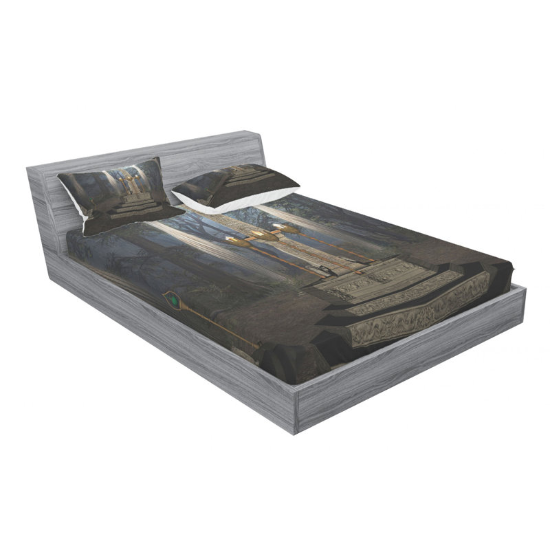 Microfiber Sheet Set, Queen Sheet Set with Fitted Sheet