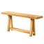 Table basse de style naturel, table d'entrée en bois, console élégante