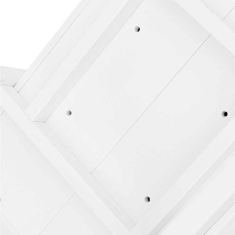 Jardin surélevé mobile Ethelle pour l'extérieur avec roues verrouillables, H 27,56 po x l 39,37 po x P 20,28 po, Blanc