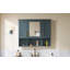 Armoire murale avec tablettes réglables, portes à fermeture en douceur pour la salle de bain-1863160780