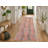 Geometric Patterned Pink Color Woven Base Washable Carpet-357468975