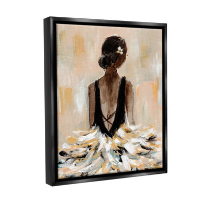 «Ballerina In Abstract Gown» par Annie Warren sur toile