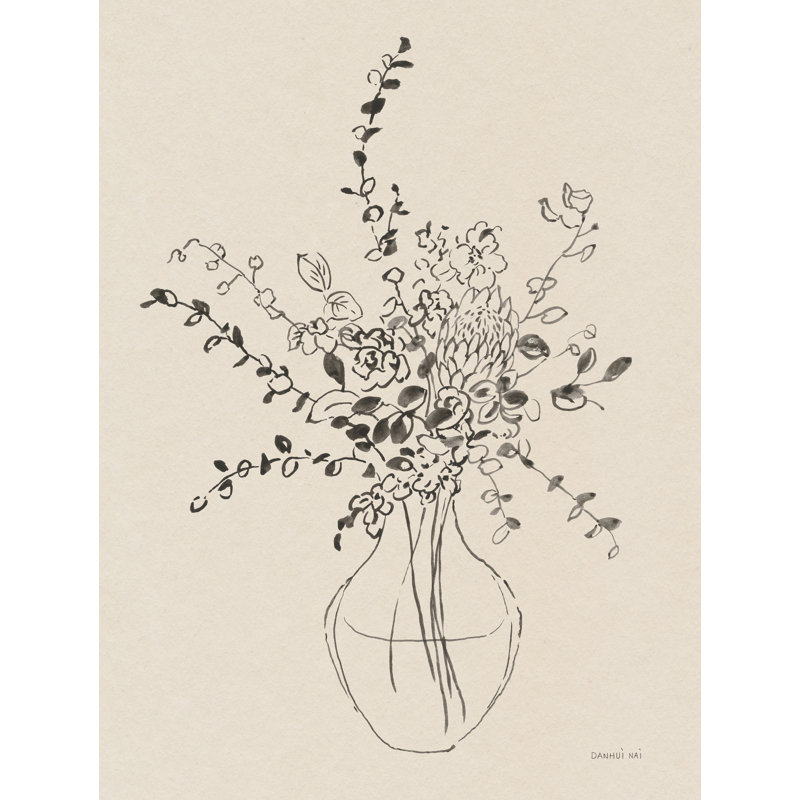 Sketches of Spring II beige sur toile, H 16 po x l 12 po x P 1,25 po