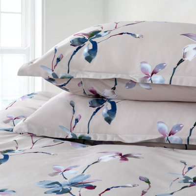 Modern & Contemporary Sateen Floral Duvet Cover