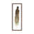 Toile avec cadre en bois brun classique