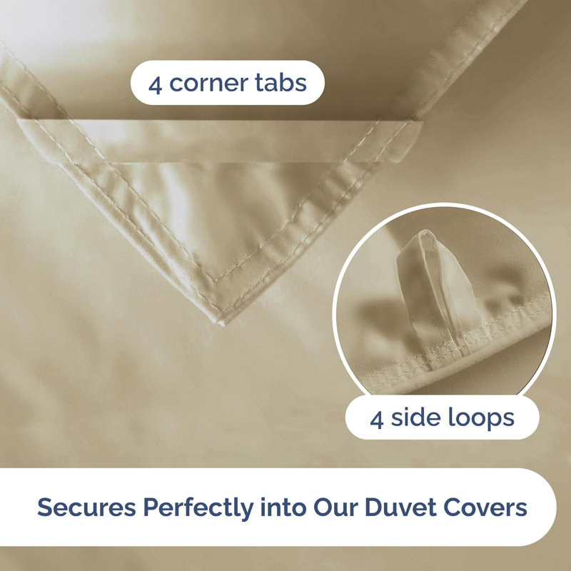 Goose Down Alternative Comforter – All Season, Warm & Lightweight, Ultra Soft Fluffy Duvet Insert, King, Brown/Beige
