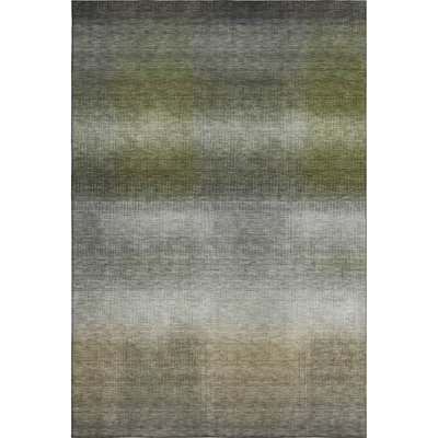 Premium Machine Washable Hooley AMF1735 Squares Rug