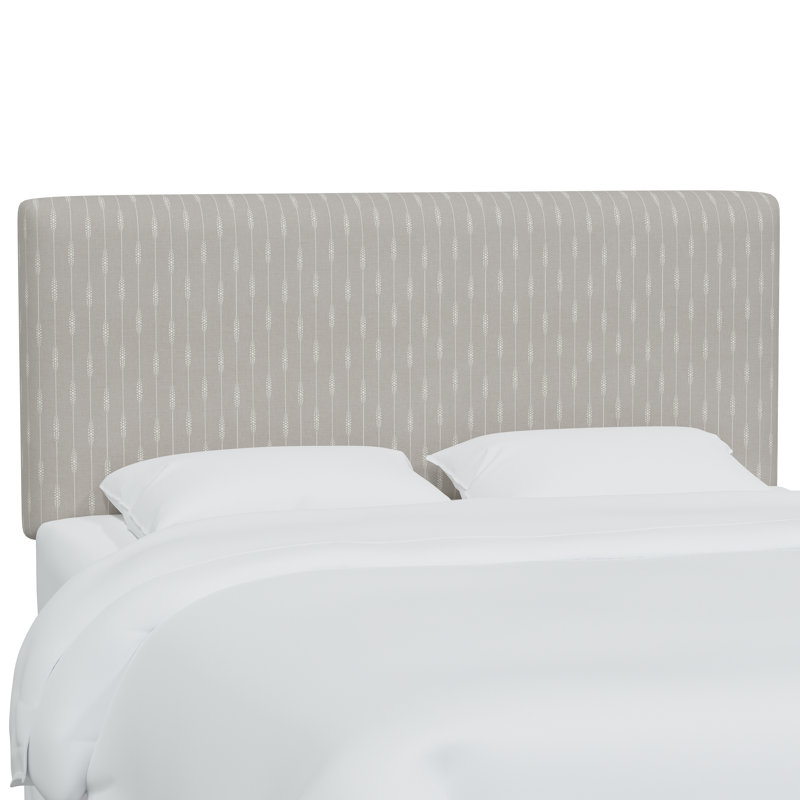 Tête de lit tapissier Eisley, Grand, Sprint Stripe Grey