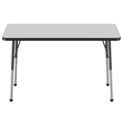 Rectangle T-Mold Adjustable Height Activity Table