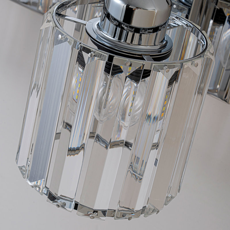Éclairage pour meuble-lavabo Paislyn, Chrome chrome, 5
