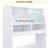 Multifunctional Storage Cabinet Buffet Hutch with Foldable Dining Table for Small Spaces