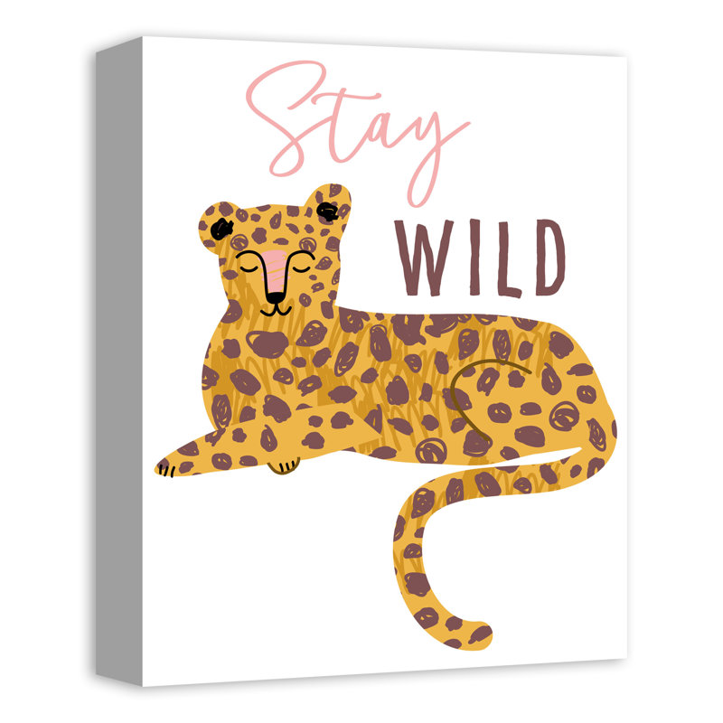 Art sur toile Stay Wild, H 14 po x l 11 po x P 1,25 po