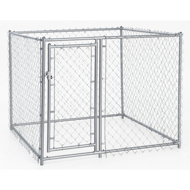 Lucky Dog Heavy Duty Galvanized Steel Chain Link Dog Kennel