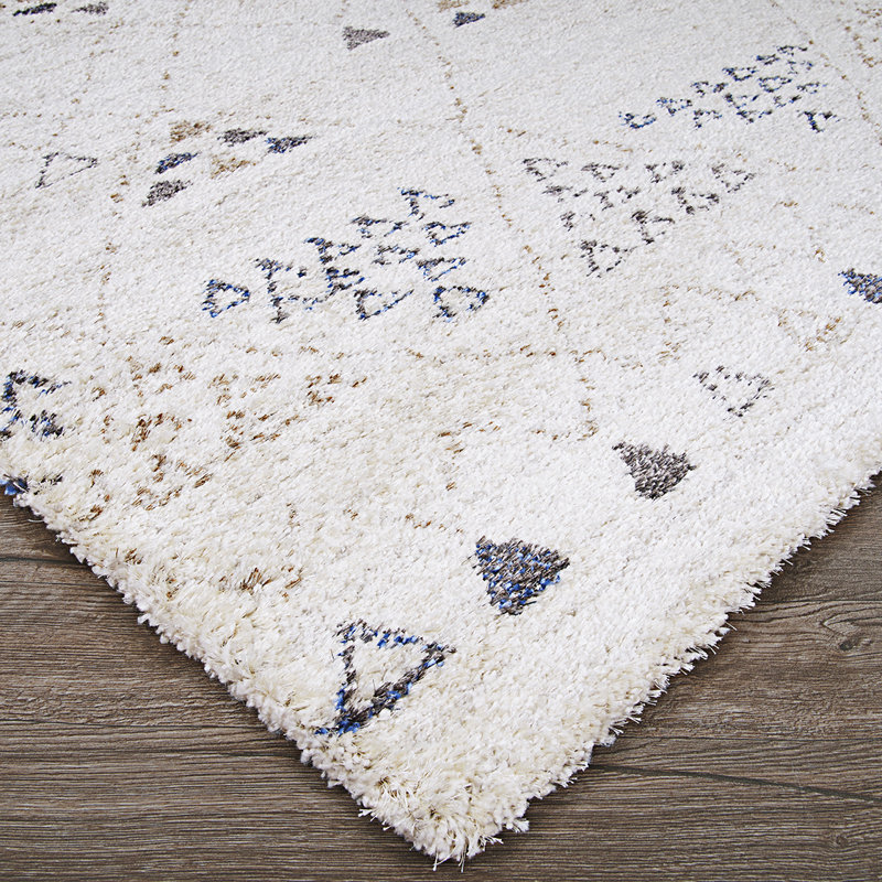 Tapis ivoire en laine Becton, Rectangle 2 pi x 3 pi 11 po