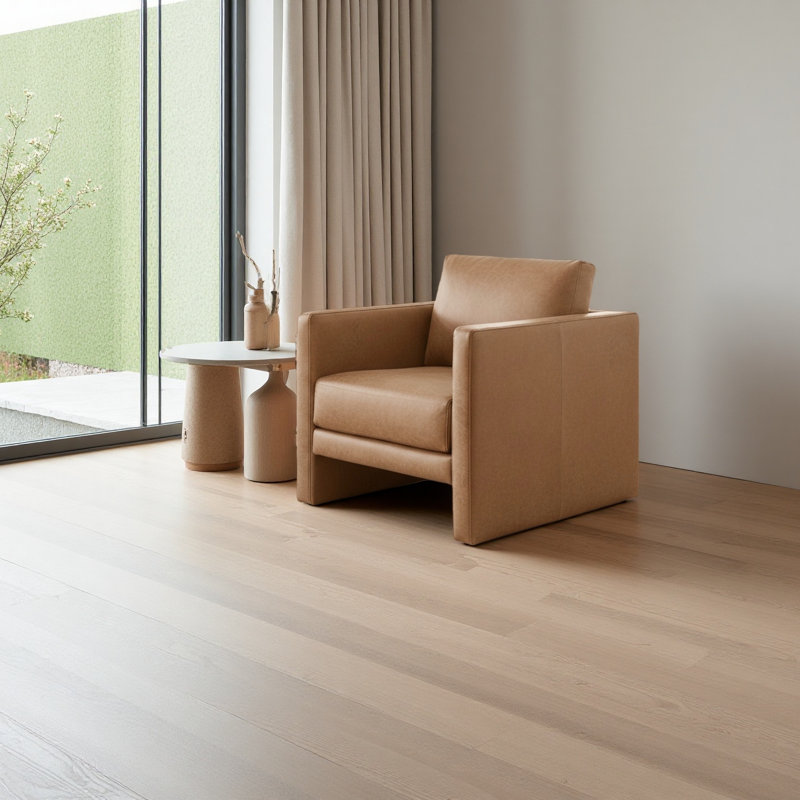 Fauteuil en similicuir, Brun