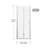 30 - 31 In. W X 72 H Pivot Bi Fold Glass Shower Door With Zinc Alloy Hinges, 180° System, Water Proof Design 30" 72" Finish, Handles And 30mm Adjustment, Smooth Opening Closing-119009809