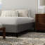 Simple TG, base de lit tapissier, noir et gris, types de matelas standard, matelas à assemblage rapide, installation rapide