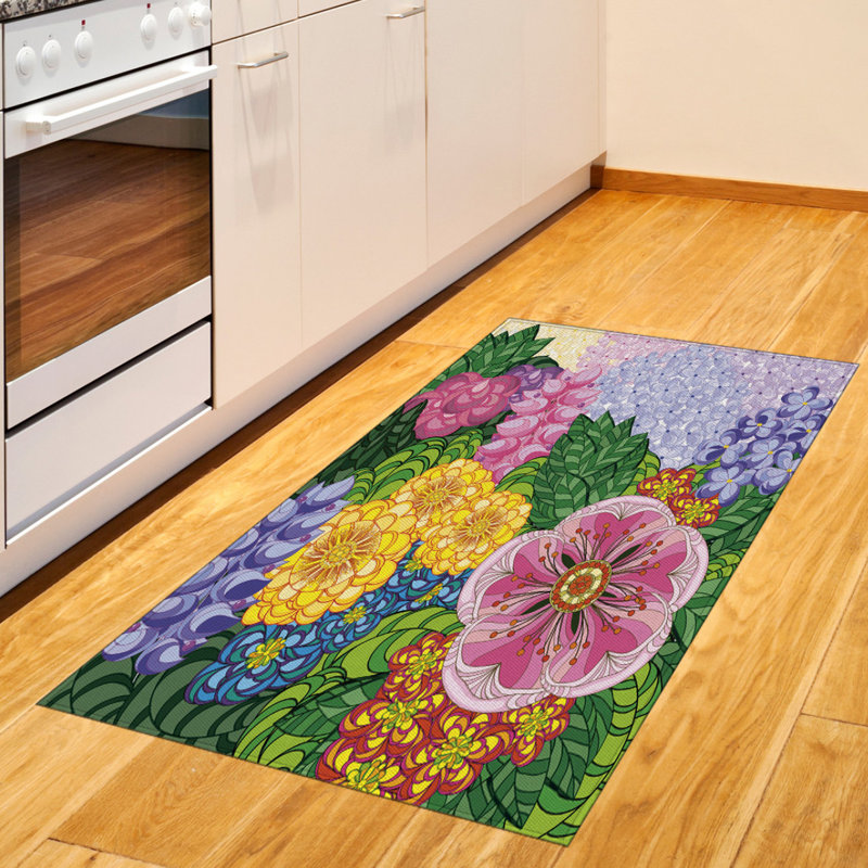 Vintage High Density Long Fiber Poly Threads Decorative Area Rug Carpet, Rectangle 2'7" x 5'