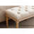 Upholstered Tufted Bench Ottoman