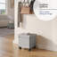 Banc repose-pieds en velours avec rangement amovible Nestl-132127317-132127314