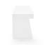 Bureau 63 po, 3 tiroirs, blanc brillant moderne