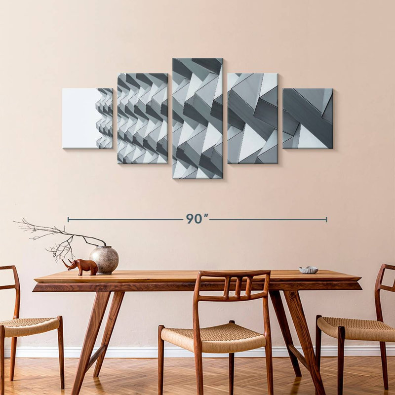 Geometric Facade, 42" H x 92" W