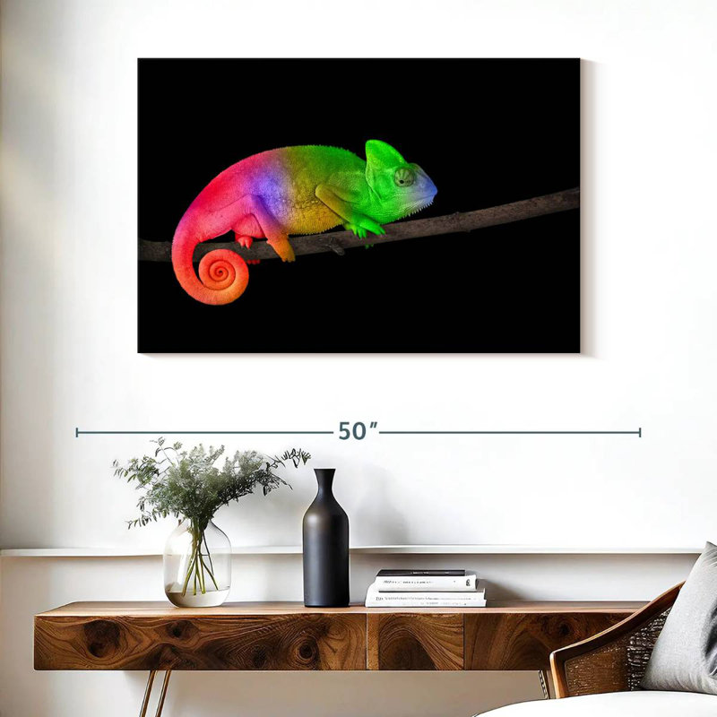 Brampt Rainbow Chameleon, 26" H x 39" W