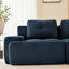 Canapé modulaire moderne en forme de U avec tissu en velours côtelé, assise profonde et repose-pieds mobile-146062442-146062444-146062445