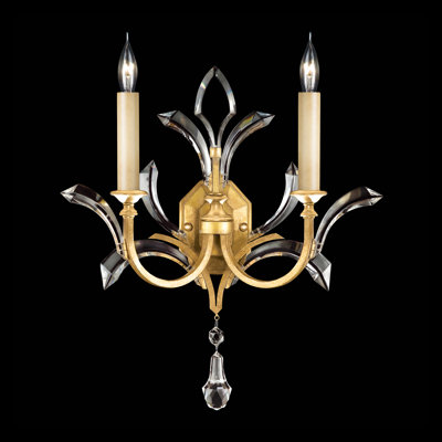 Beveled Arcs Candle Wall Light