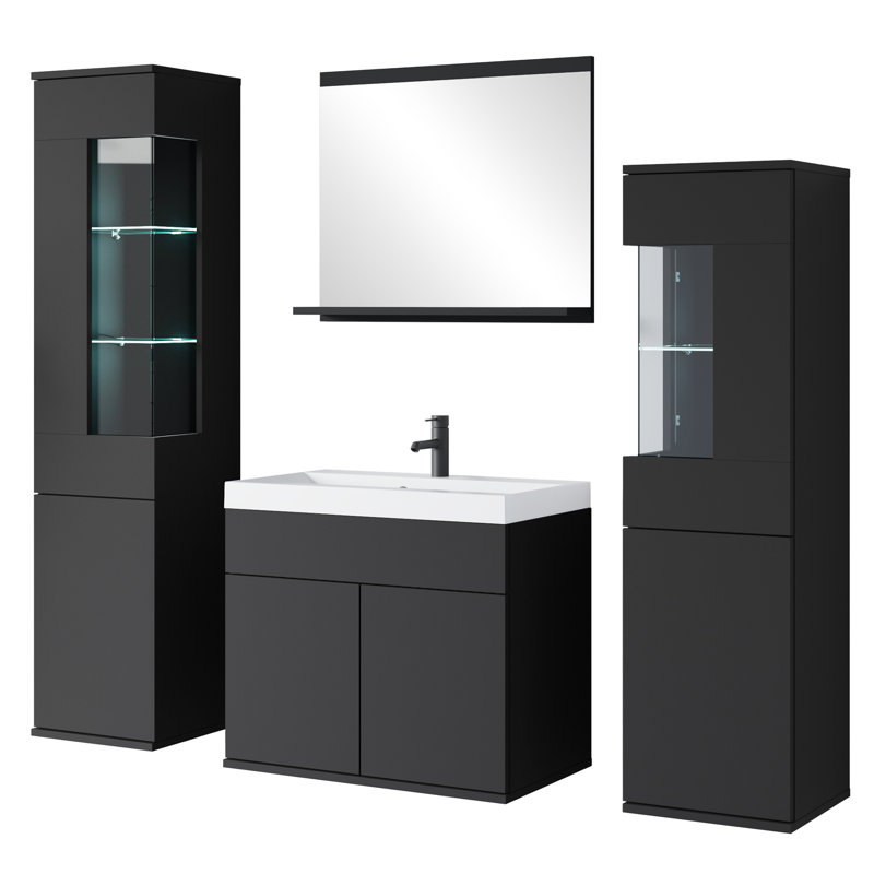 NIKITA Bathroom Furniture Suite, White