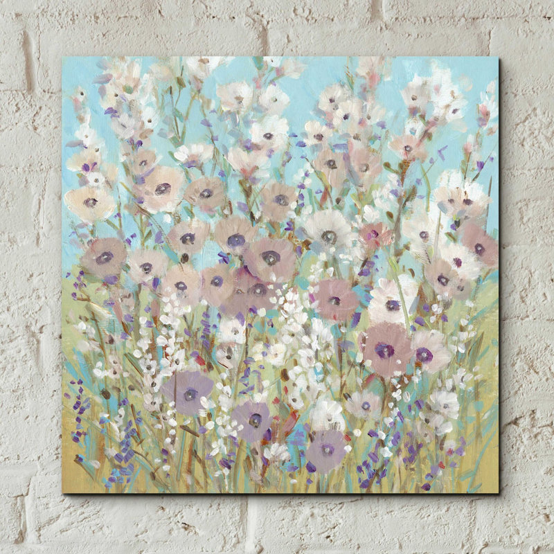 «Mixed Flowers II» par Tim O'Toole, art mural en verre acrylique, H 12 po x l 12 po x P 0,13 po