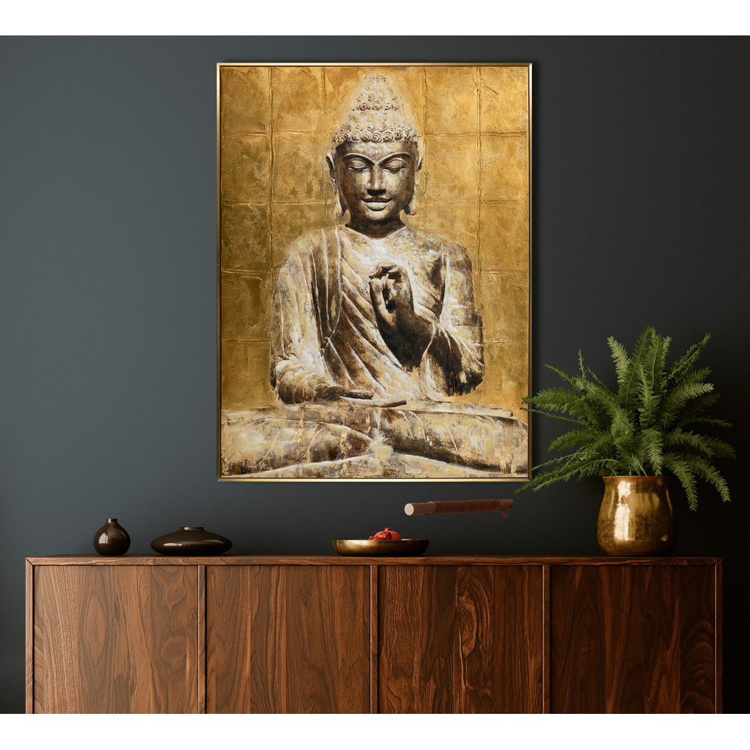 Leinwandbild Goldener Buddha