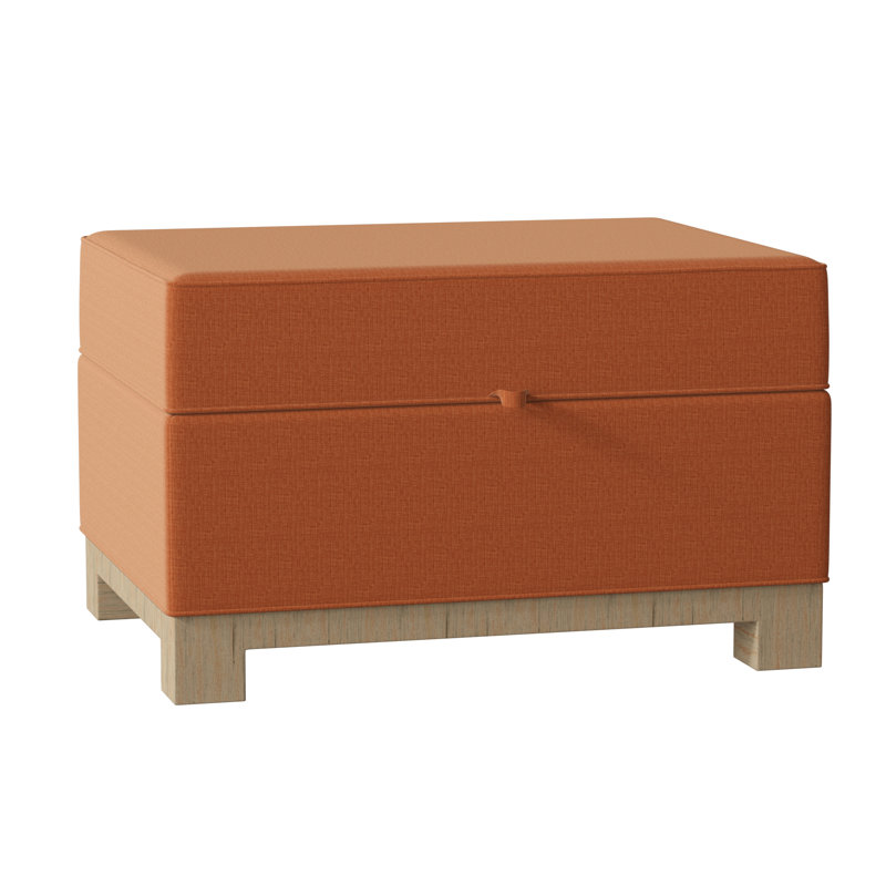 Repose-pieds rectangulaire avec rangement Brandes, Naturel, Tangelo Marlow