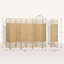 Paravent 8 panneaux HOMcom, paravent pliant, séparateur de pièce 5,6 pi, cloison de séparation autoportante en fibre Wave, naturel