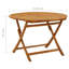 Grinnell Round Teak Solid Wood Outdoor Dining Table - 110 cm W 110 cm D