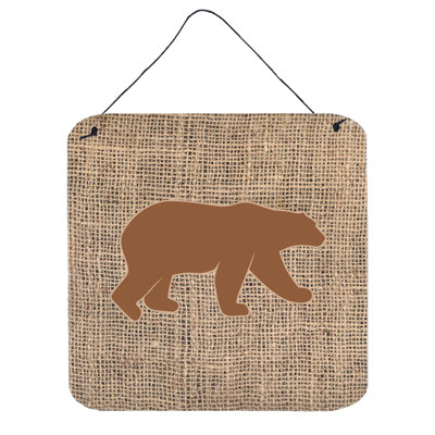« bear », impression sur plaque brune