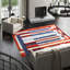 Aghan Wool Geometric Area Rug in Blue