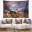 Tapisserie «Seascape Old Trunk» en bois au coucher du soleil-28507488