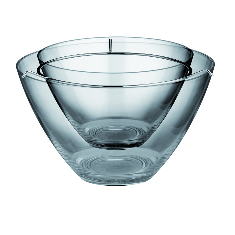 Bol décoratif en verre - ensemble de 2