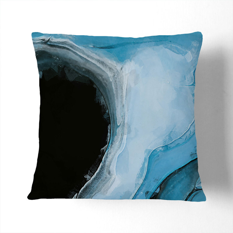 Abstract Square Throw Cushion, Stone, 40cm H x 40cm W x 15cm D